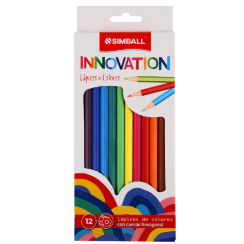 Innovation - Lápices de colores largos x12 - Simball