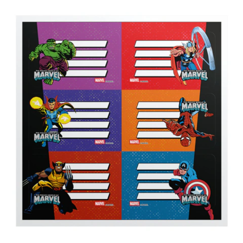 Rotulos - Marvel - Mooving