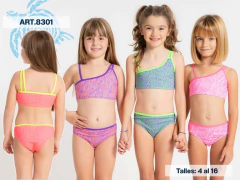 Bikini de nena calidad viento y olas Art.8301