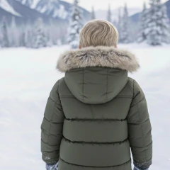 Imagen de Campera de Bebes unisex importada con piel por dentro (Art Y362)