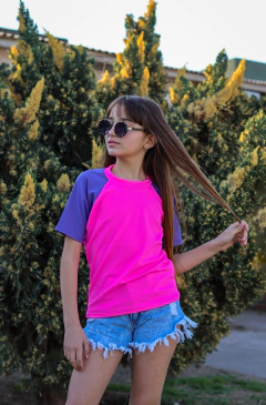 Remera uv de nena manga corta con certificado oficial FPV+50 - Kids Company