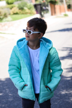 Campera de abrigo lisa con piel de varón (art.616) en internet