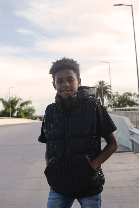 Chaleco camuflado de varon con piel (art.634)