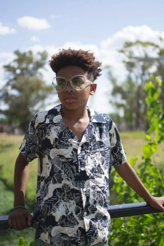 Camisa hawaina de poplin estampado art.07 en internet