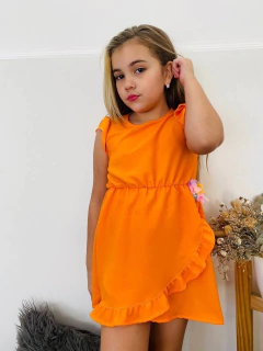 VESTIDO DE CREP CON APLIQUE (ART. 128) en internet