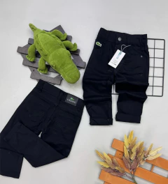 Calça jeans preta Lacoste