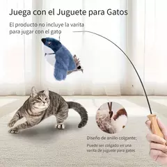 Pajaro Juguete Interactivo Para Gatos Aletea Sonido Mascota - tienda online