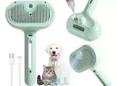 Imagen de Cepillo Pelo Vapor Mascotas Peine Perros Masajeador