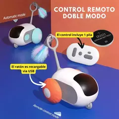 Imagen de Juguete Gatos Raton Interactivo Smart Recargable Con Control