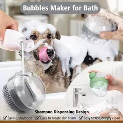 Cepillo De Baño Mascotas Silicona Suave Perro Gato - Blacklist