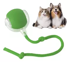 Juguete Para Gato Pelota Interactiva Con Cuerda Y Movimiento