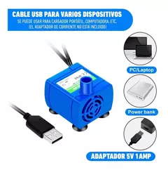 Repuesto Motor Fuente De Agua Para Gatos Perros Usb Con Luz - Blacklist