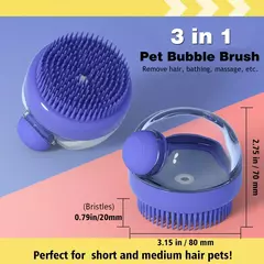 Cepillo De Baño Mascotas Silicona Suave Perro Gato - comprar online