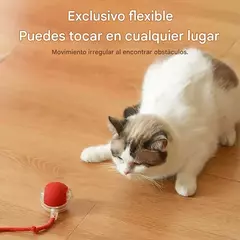 Juguete Para Gato Pelota Interactiva Con Cuerda Y Movimiento - comprar online