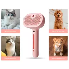Cepillo Pelo Vapor Mascotas Peine Perros Masajeador