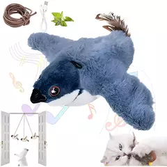 Pajaro Juguete Interactivo Para Gatos Aletea Sonido Mascota - comprar online
