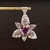 Dije Hojas | Plata y Piedra Amatista Facetada - comprar online