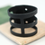 Pulsera Net 3 | Cuero Negro