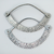 Collar Zig Zag Mini | Cuero Plateado en internet