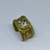 Anillo Cubic Rectangular | Bronce y Agua Marina Cabuchón - comprar online
