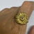 Anillo Dorado Cubic Margarita | Bronce y Cubic