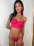 Conjunto de Lingerie Corset Laura Sem bojo Com aro Alças Removiveis - Pink