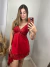 Camisola Elisa com renda e pingente - Vermelho - comprar online