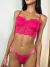 Conjunto de Lingerie Corset Laura Sem bojo Com aro Alças Removiveis - Pink - Barbiere intimates