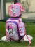 Kit Mochila Escolar Infantil Rodinhas Minnie Rosa Volta As Aulas na internet