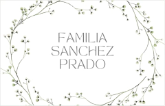 Tarjeta personal infantil - flores blancas en internet