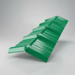 CUMBRERA CABALLETE COLOR VERDE TRAPEZOIDAL C-25 X 1 METRO