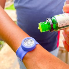 Pulseira INFANTIL Difusor Ajustável AÇO INOXIDÁVEL- ANTIALÉRGICA Azul 25mm na internet
