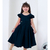 Vestido Infantil Menina Festa Azul Marinho - Maviê Kids