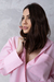 Camisa Tricoline Rosa Oversized na internet
