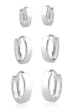 Brinco Trio Argola Click Lisa