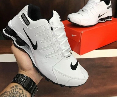 NIKE 4 MOLAS NZ -BRANCO-PRETO