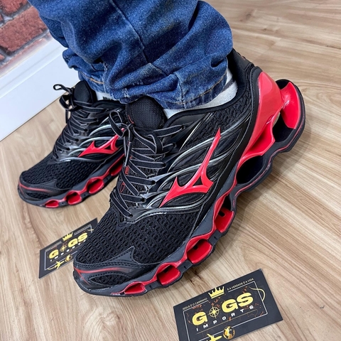 TÊNIS MIZUNO- PROPHECY 11 S/PRETO/VERMELHO