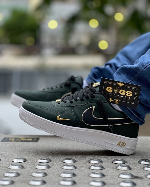 TÊNIS AIR FORCE ONE/VERDE/BRANCO/DOURADO