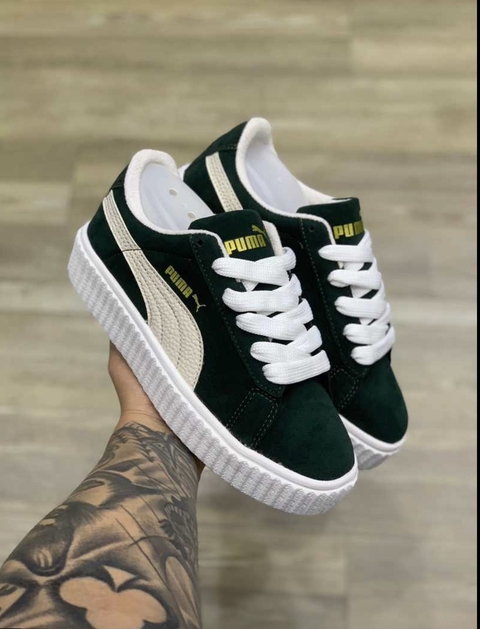 TENIS PUMA FEMININO -SUEDE - VERDE