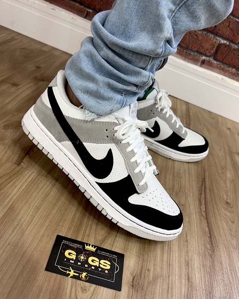 TÊNIS DUNK LOW/BRANCO/PRETO/CINZA