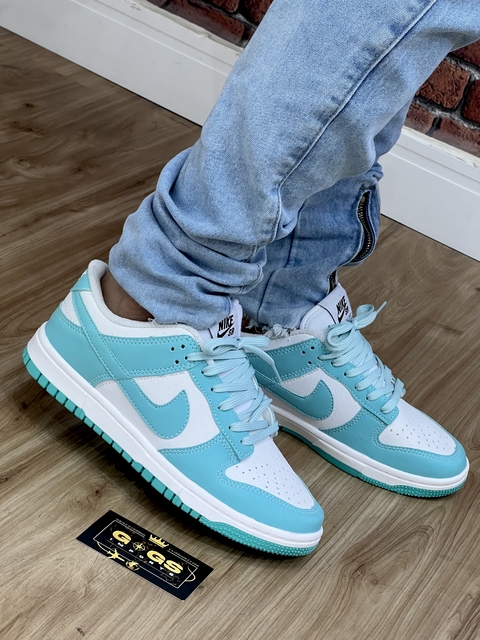 TÊNIS DUNK LOW/VERDE AGUA /BRANCO
