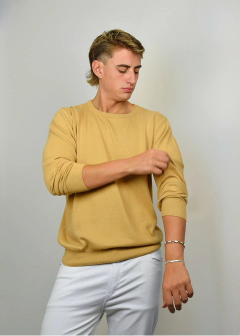 Sweater Cuello Redondo Liso Liguria