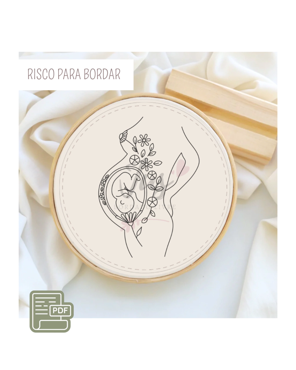 Risco para Bordar - Gestante