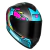 Capacete Race Tech Hit Android Cinza Rosa Amarelo Ciano - S2 Motos
