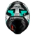 Capacete Norisk Razor Speedmax Preto Verde Água Brilhante