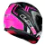 Capacete Ls2 Rapid Ff353 Doom Preto Rosa Fosco na internet