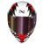 Capacete Norisk Flow Daytona Preto Branco Vermelho Brilho C/ Viseira Extra + Spoiler - S2 Motos