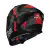 Capacete Race Tech Volt Abstrak Preto Vermelho Fosco C/ Viseira Interna na internet