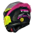 Imagem do Capacete LS2 FF358 Classic S Digital Preto Amarelo Rosa C/ Spoiler