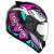 Capacete Ebf Spark Dragon Preto Rosa Fosco